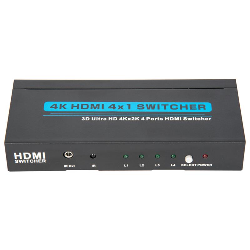 V1.4 4K / 30Hz HDMI 4x1 Switcher Soporte 3D Ultra HD 4K * 2K / 30Hz
