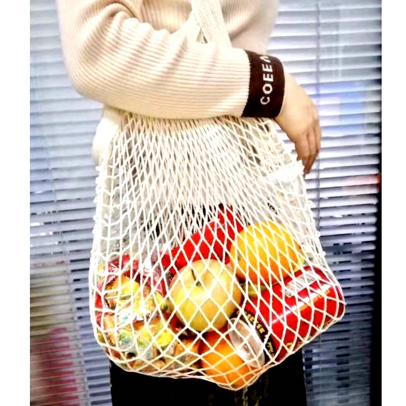 Bolsa de malla de algodón ecológico