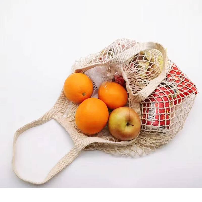 Bolsa de malla de algodón ecológico