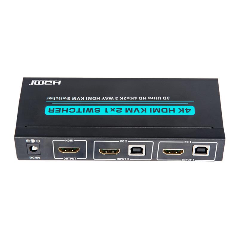 V1.4 Intercambiador HDMI KVM 2x1 de apoyo a 3D hiperprecisión 4kx2k / 30hz