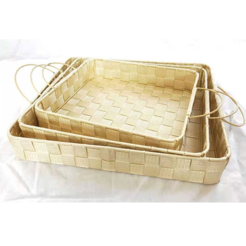 Cesta de tela con asas