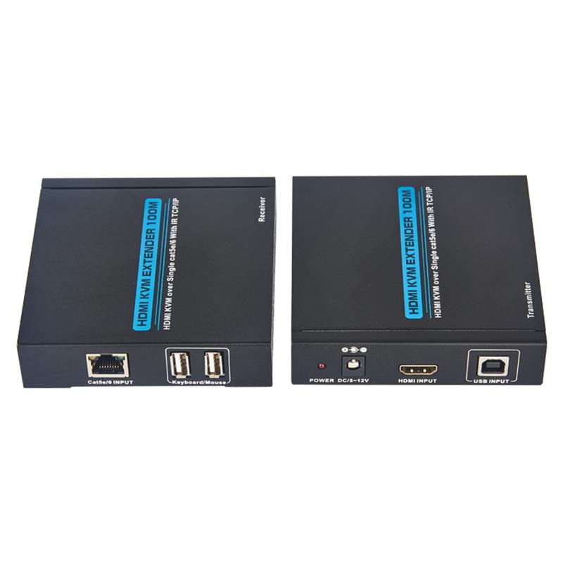 HDMI amplificador KVM 100m over single CAT 5E / 6 soporte de alta resolución