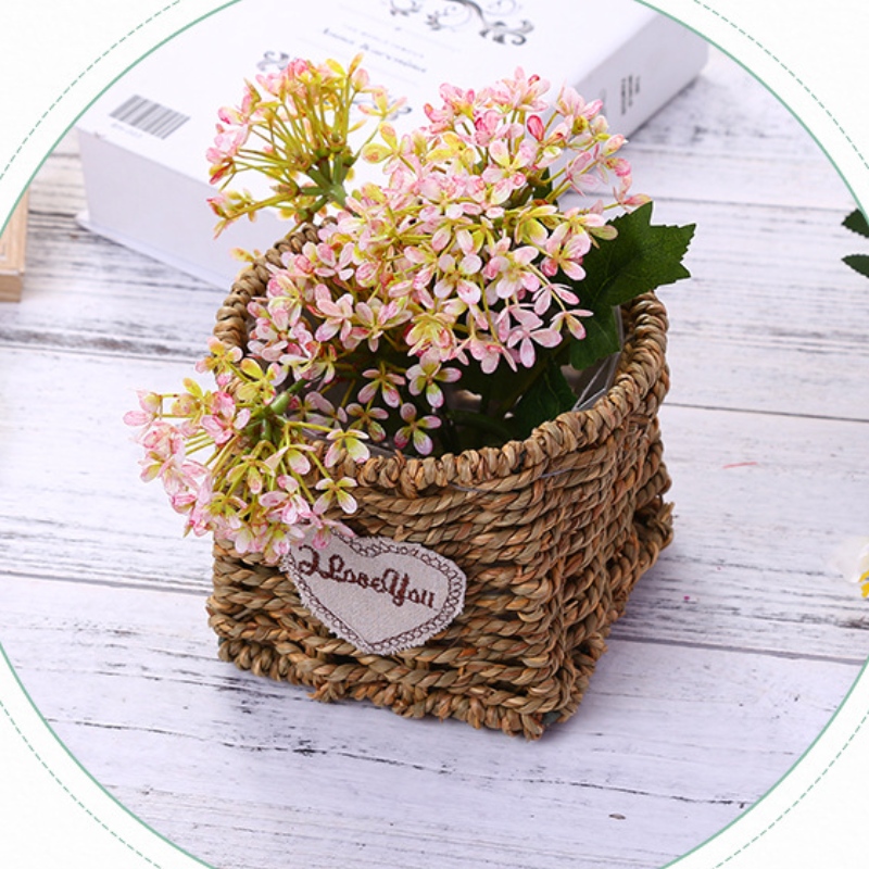 Cesta de decoración para el hogar floral