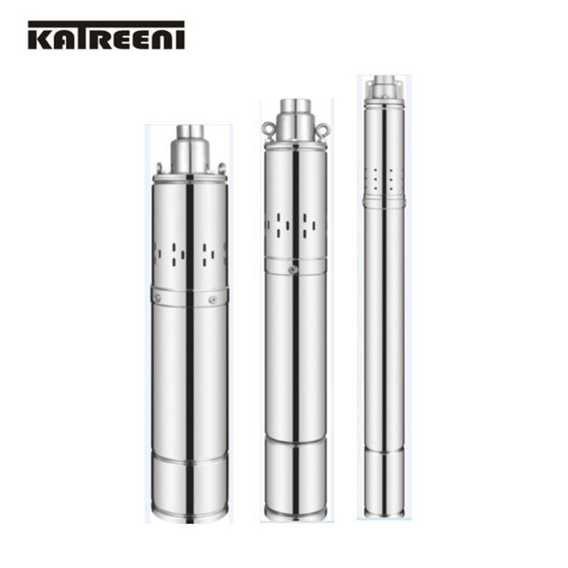 Bomba de agua de tornillo sumergible de pozo profundo de 2 pulgadas 2qgd para sistema de bombeo solar
