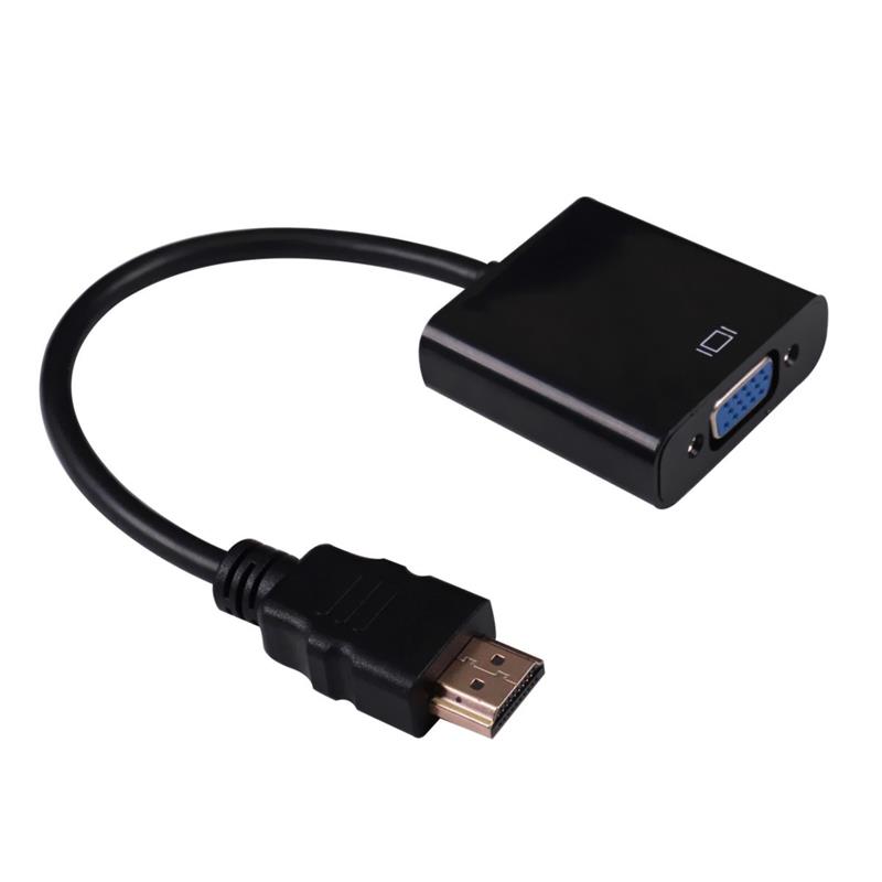 1080P HDMI a VGA Cable de 15 cm Color blanco \/ negro