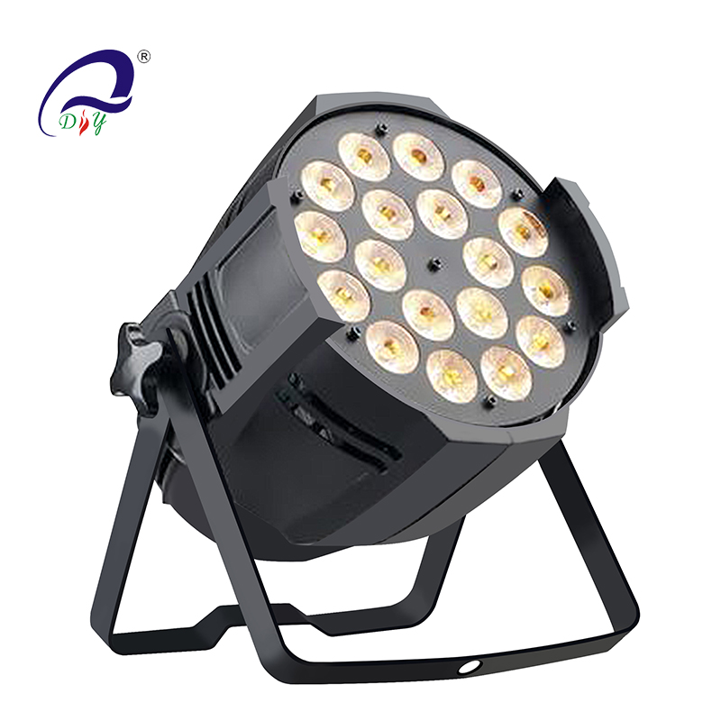 Pl43 × 18 lámparas rgbwa LED aluminio par - can DJ