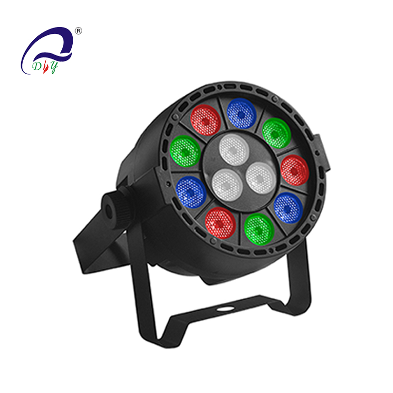 PL99 12PCS Mini LED Par Light con cuerpo de plástico para discoteca