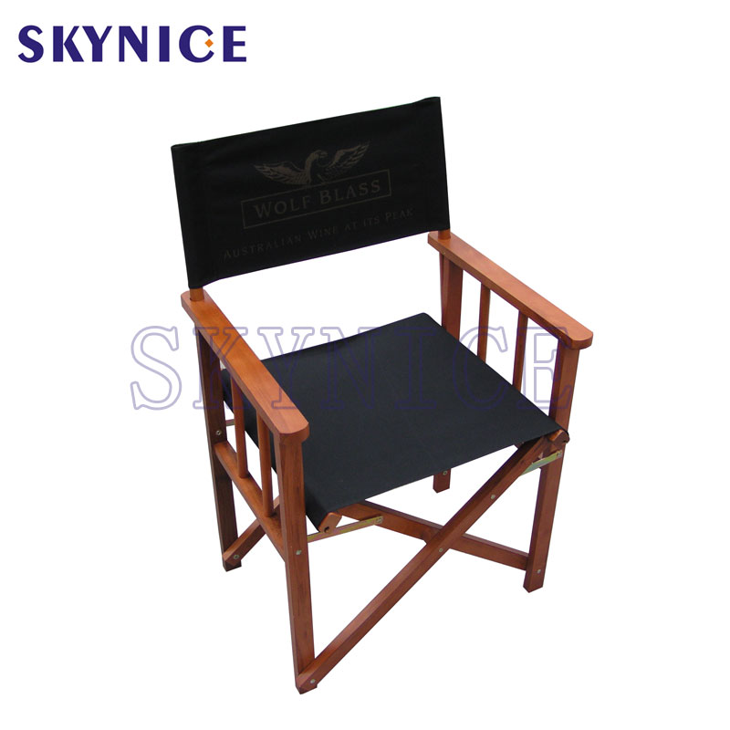 Hot Sale Custom Logo Foldable Canvas Wooden Director Chairs