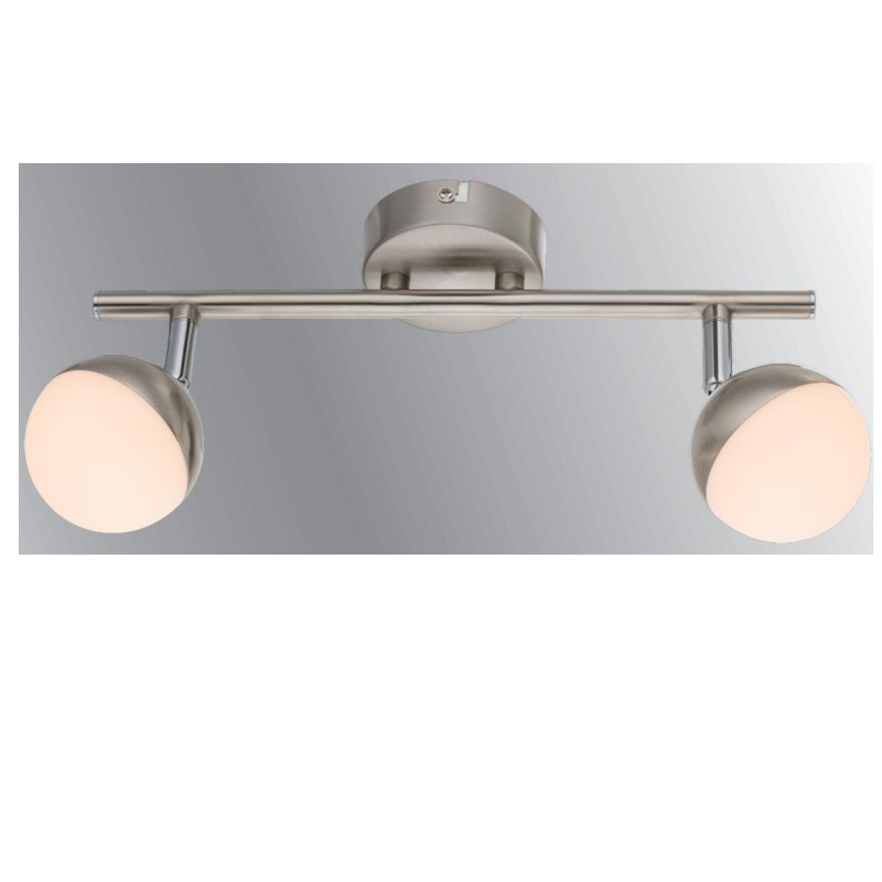 Foco LED de alto voltaje 2, con pantalla de plástico de media esfera