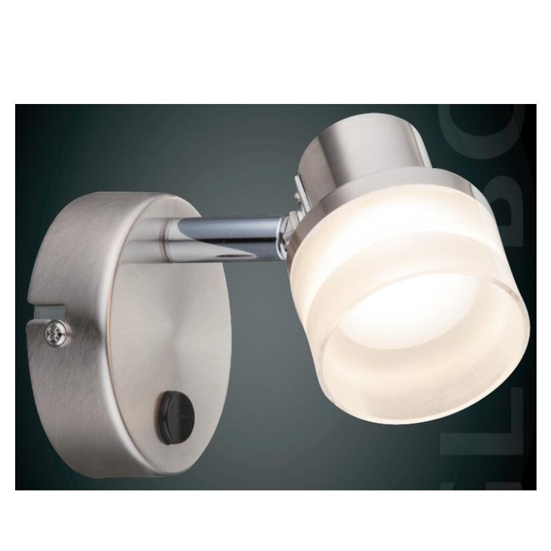 Lámpara LED de alta tensión - 1, cubierta de plástico cilíndrico.