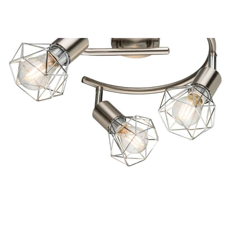 Un reflector con una máscara metálica.