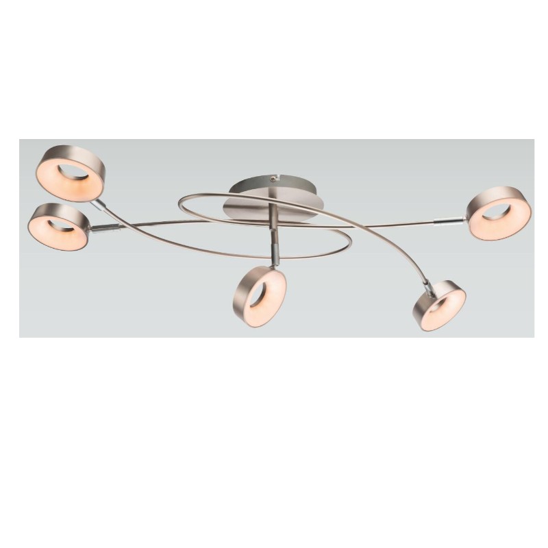 Lámpara LED de alta tensión - 5, cubierta de plástico circular.