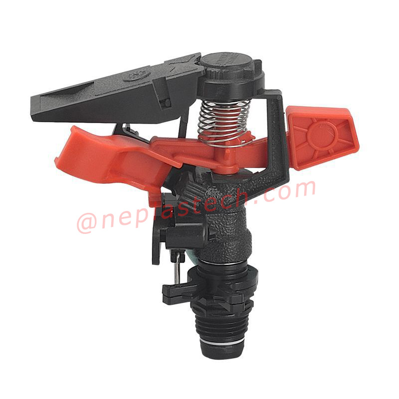 distancia ajustable y ángulo de pulverización controlable Plástico Jardín césped tierras de cultivo impulso Rociadores