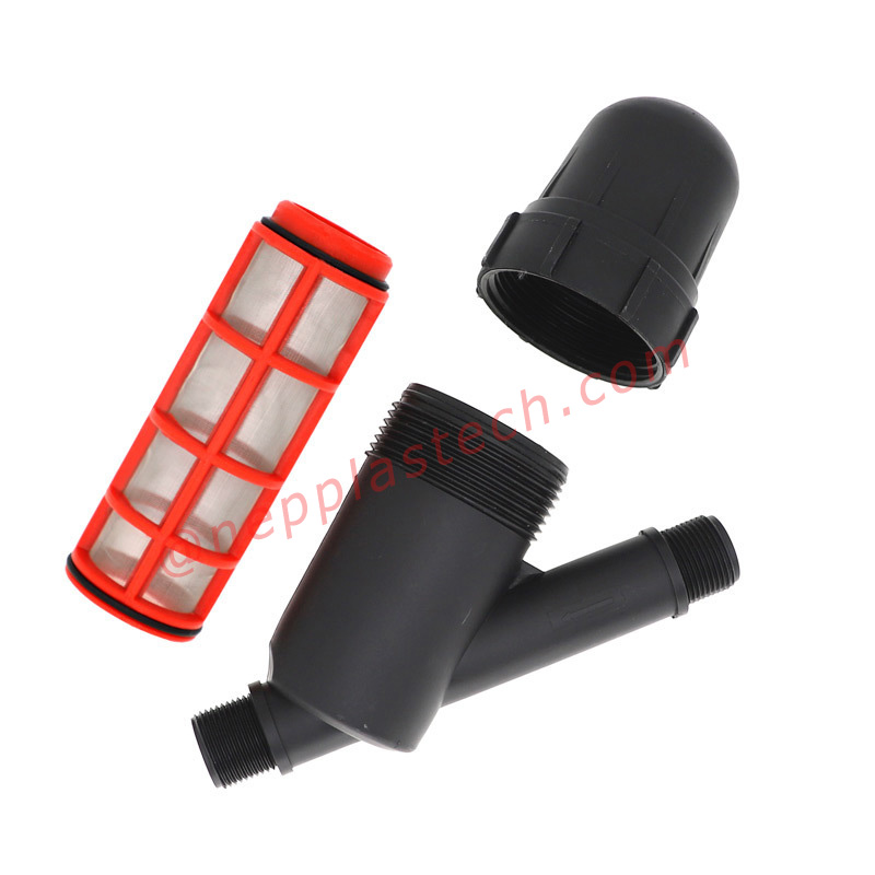 1 pulgada agricultura sistema de riego por goteo filtros de disco filtros de pantalla de riego de paisaje de jardín tipo Y