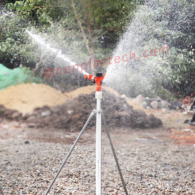 Herramientas de riego automático de cultivos agrícolas de 3\/4 de pulgada Césped de 1 pulgada Riego por aspersión Plástico Aspersores de impulso giratorio de 360 ​​grados