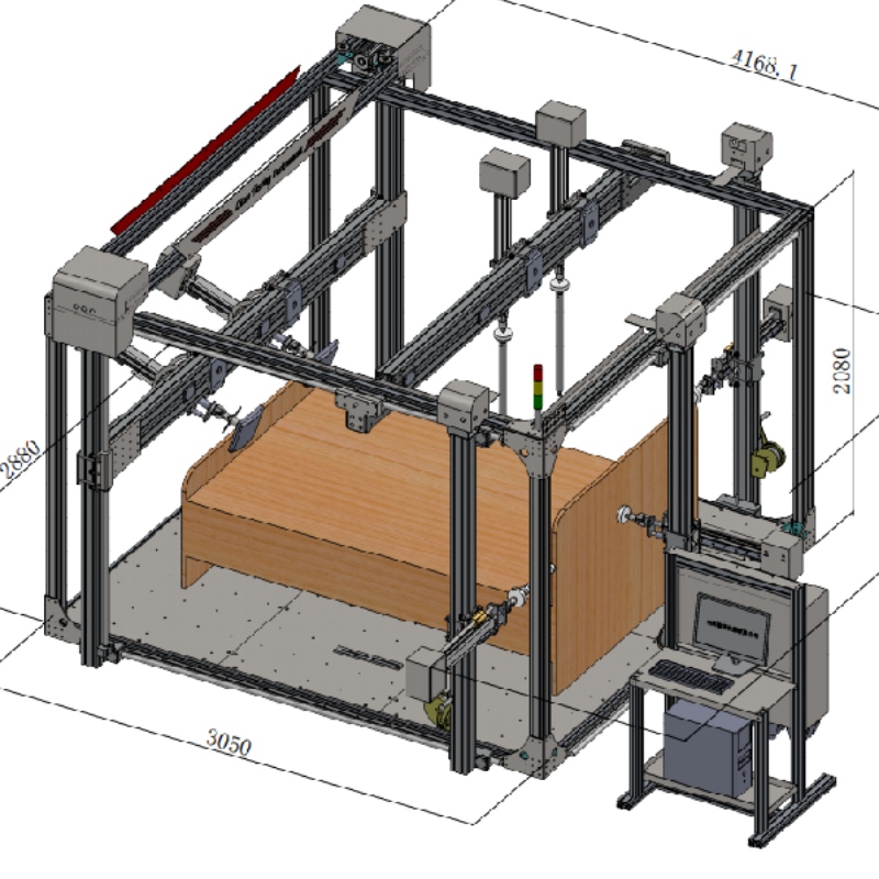 LT-JJ16-A Máquina de prueba mecánica integrada para cama y gabinete