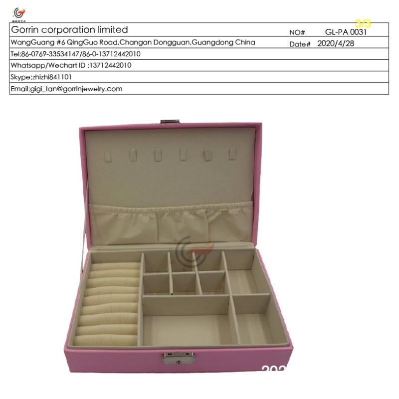 GL-PA0031 Caja de almacenaje de joyas
