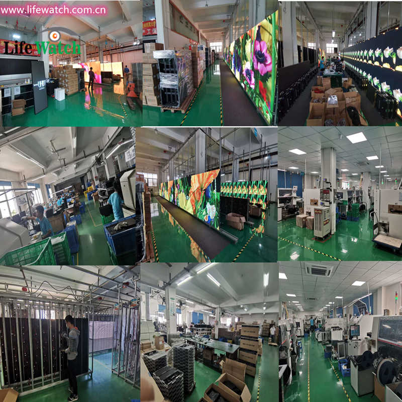 Taller de producción de video wall LED para clientes Glocal