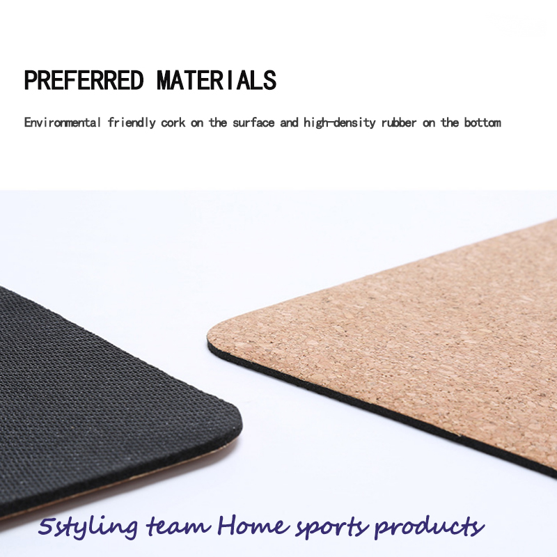 Corcho, tapón de yoga, tapón de protección ambiental, corcho de caucho natural, colchones de yoga personalizados.