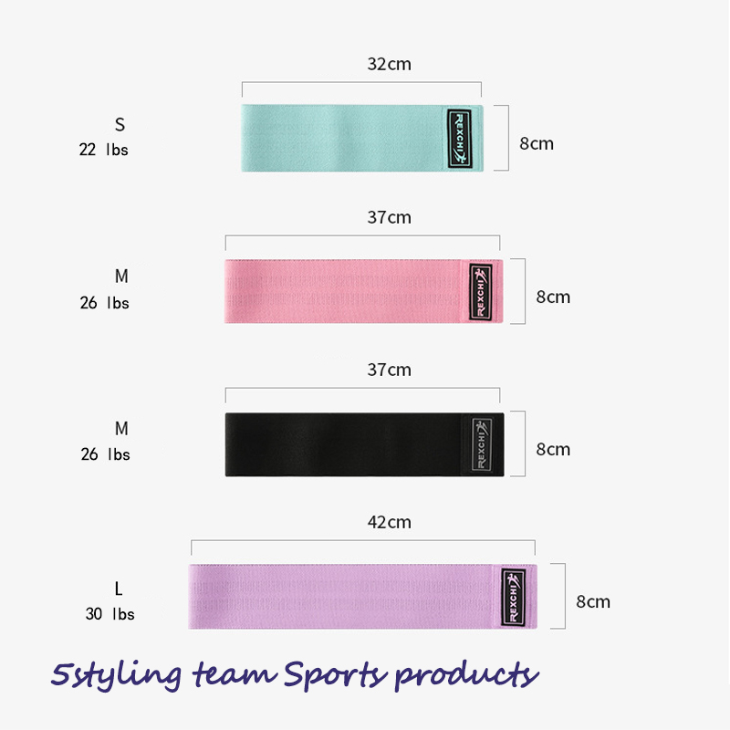 Rexchi \/ Reich yoga con anillo de cadera Resistencia de yoga con sentadillas fitness banda elástica banda de tensión tejer