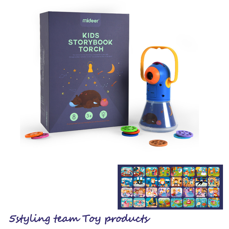 Mideer Milu proyector de historia multifunción para niños tres en una estrella luz para dormir luz nocturna juguete luminoso