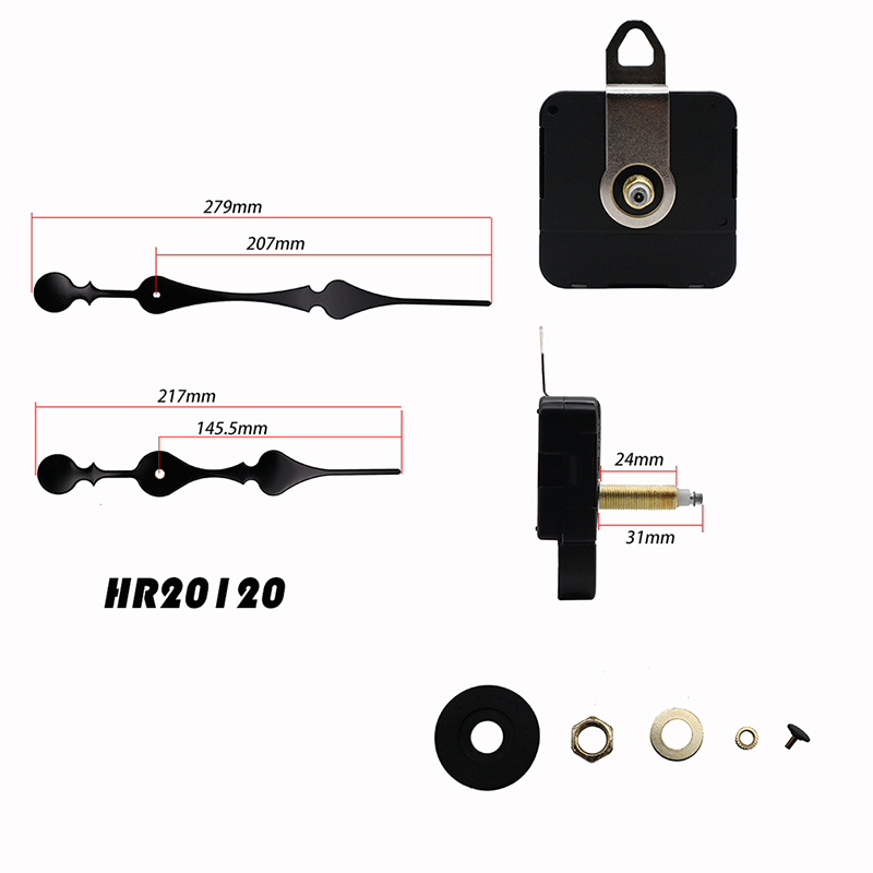 Reloj de pared axial en movimiento y reloj hr20120