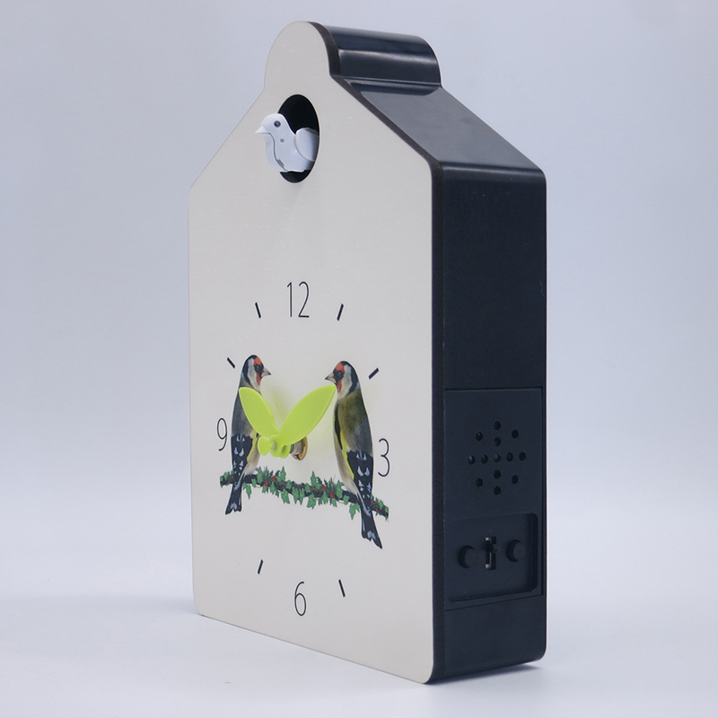 EsES Reloj de pared de cuco blanco