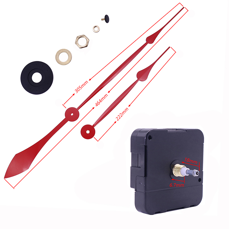 venta al por mayor 15mm gran torque I eje reloj de pared con manecillas del reloj