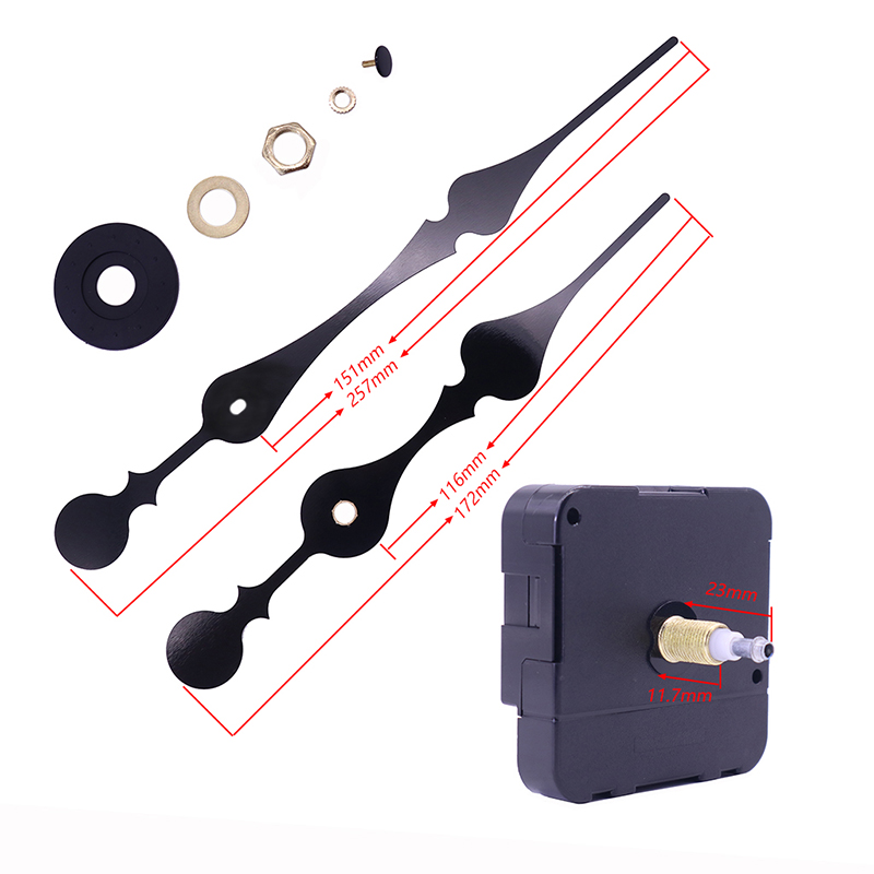 Venta caliente 20mm súper torque I movimiento del reloj del eje y grandes manecillas del reloj