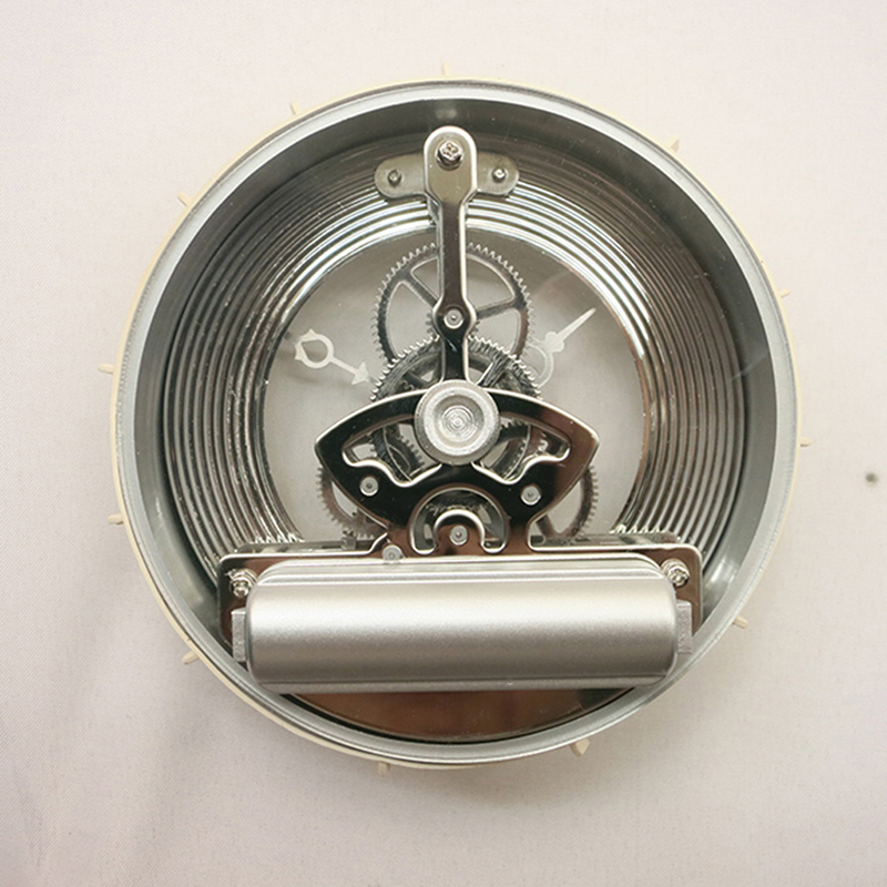 Inserto de reloj de mesa esqueleto de plata de 97MM