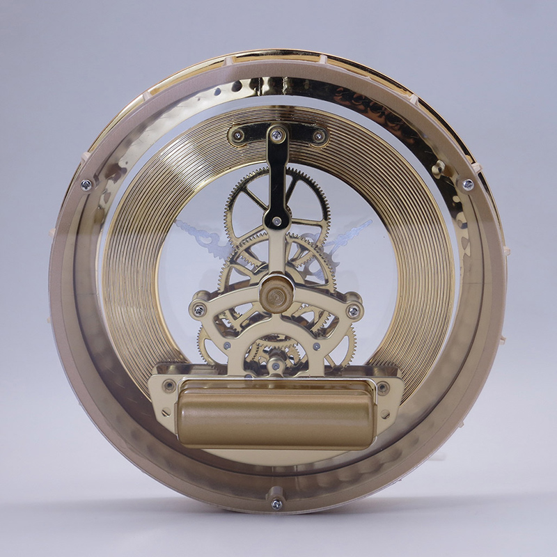 inserto de reloj esqueleto de oro de 148 mm de diámetro