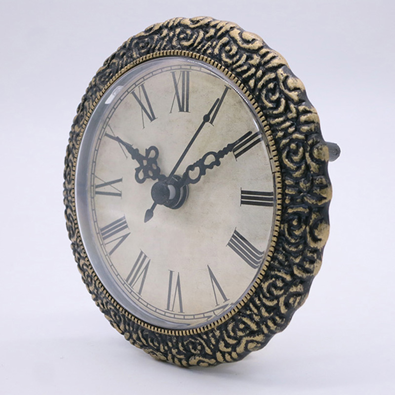 Montajes de relojes antiguos y negros con un diámetro de 95 mm