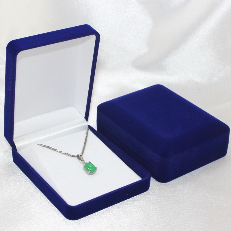 Artículo D-22B Caja de terciopelo de forma redonda para moneda, collar y placa, mm. 70 * 90 * 30, pesa alrededor de 60 g