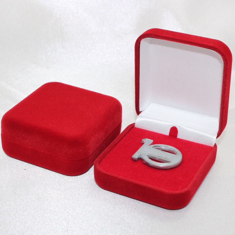 Proyecto F - 2s placa circular de terciopelo y caja de monedas, mm.52 * 57 * 25, aproximadamente 26 G.