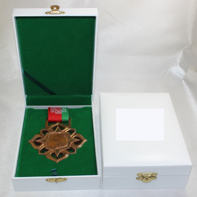 Proyecto V - 15l cartucho de cuero rectangular de poliuretano, aplicable a medallas, monedas y placas de 90 * 120 mm.110 * 157 * 40, aproximadamente 185g.