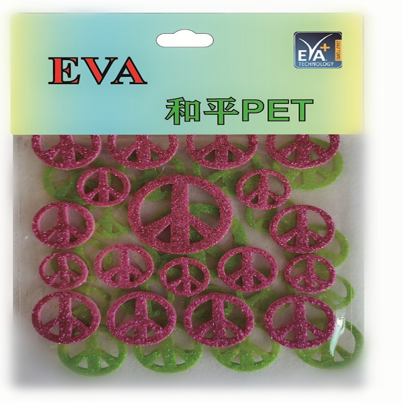 Pegatinas de espuma PET Espuma Glitter PET Forma de espuma PET
