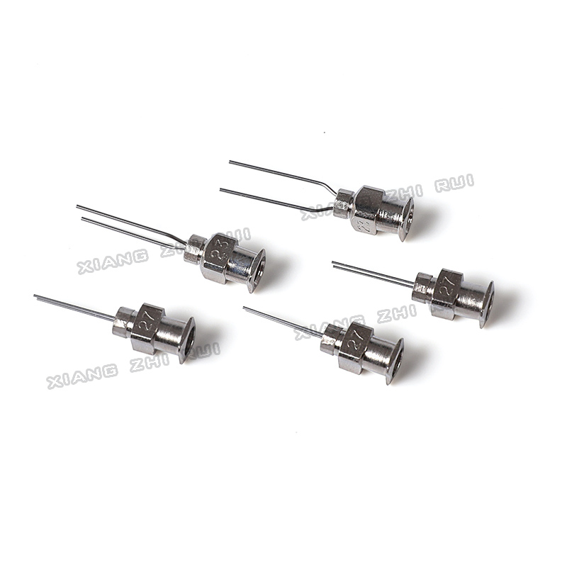 Aguja dispensadora de doble tubo