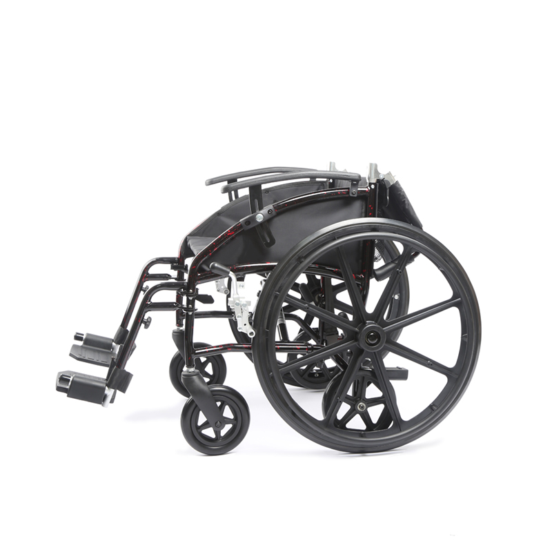 Silla de ruedas ligera, silla de ruedas Transporter-aluminio, silla de transporte 2 en 1
