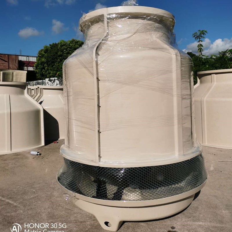 Torre de enfriamiento de plástico reforzado con fibra de vidrio circular de 60 toneladas contracorriente
