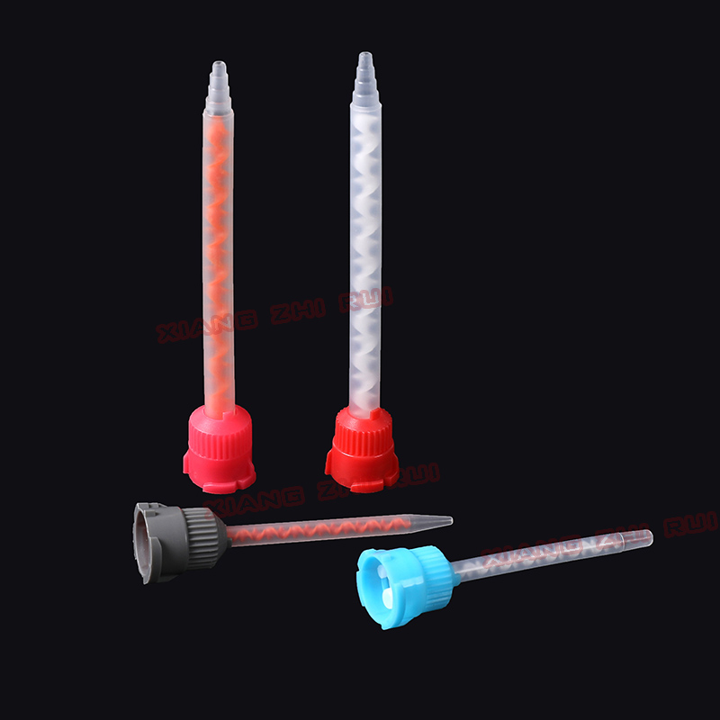 Tubo de mezcla estático AB Tubo de goma Pegamento de llenado Pegamento de mezcla de agua Mezclador de barra de mezcla Boquilla del mezclador estático 101 tubo de mezcla 223 mm