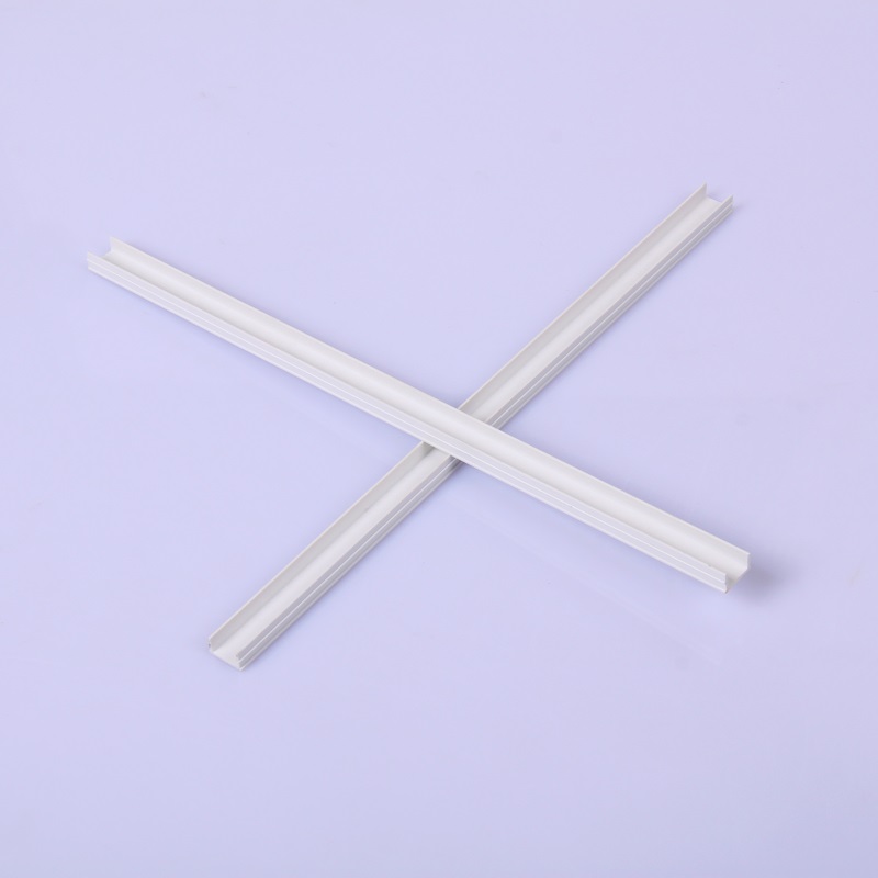 Tira de riel deslizante de plástico pvc canal de pvc en forma de U con precio bajo para piezas de cajones de ventana