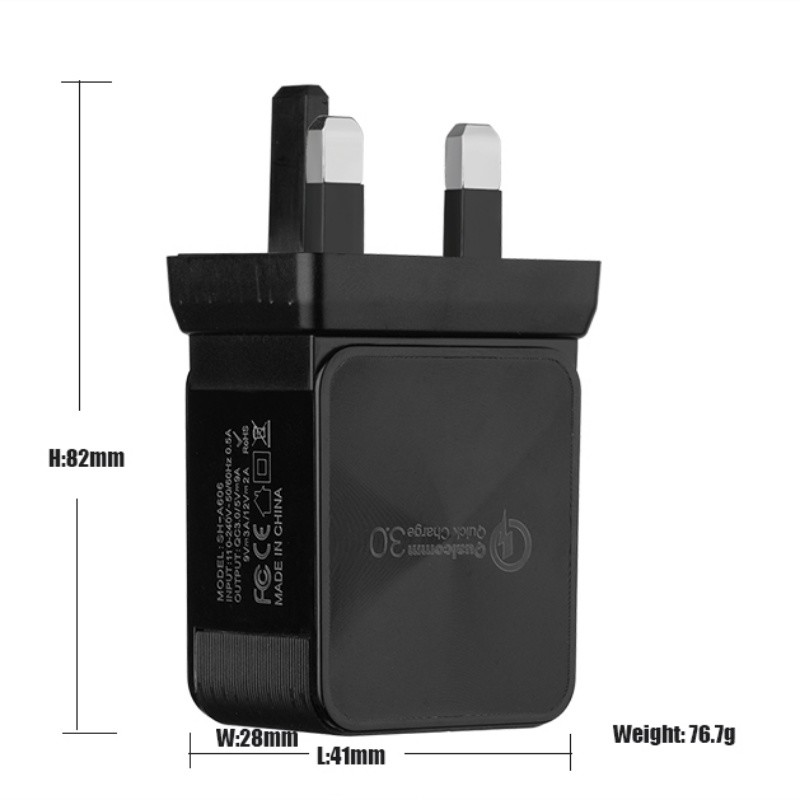18W qc3.0 condensadores USB dobles paredes de viaje soporte de carga rápida 3.0 cargadores de teléfonos móviles