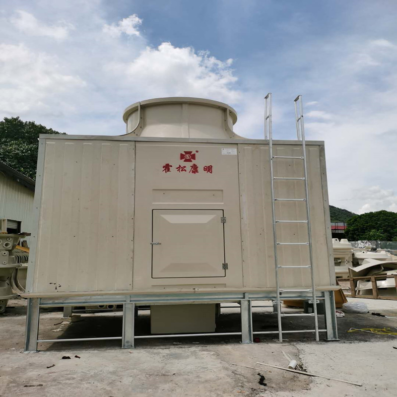 100 toneladas de torre de enfriamiento de agua de vidrio de flujo cruzado