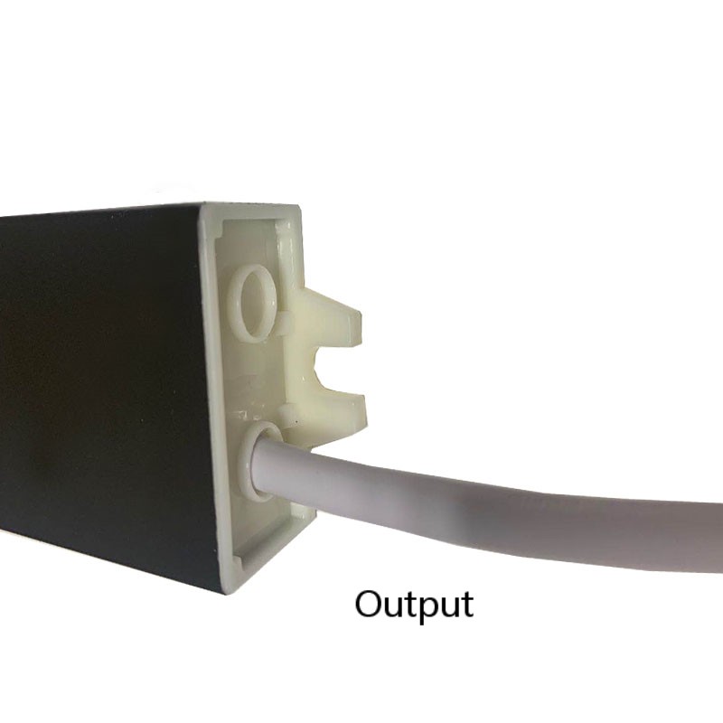 10w 1.2a 12v alta presión constante contra la lluvia, luz gris negra, envoltura de aluminio