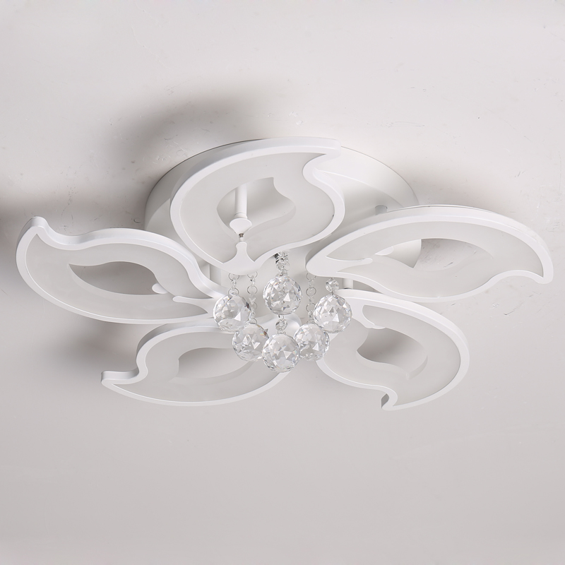 Lámpara de techo con forma de flor de araña de cristal LED con 5/8/15 cabezas