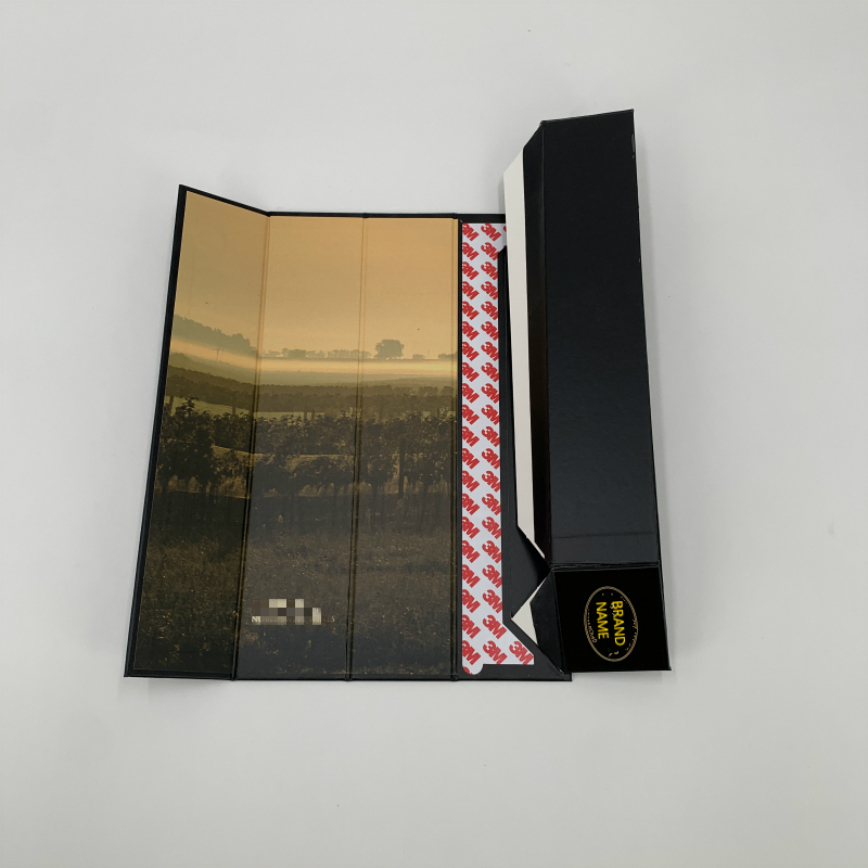 Caja de botella de vino personalizada para caja de vino de boda con champán