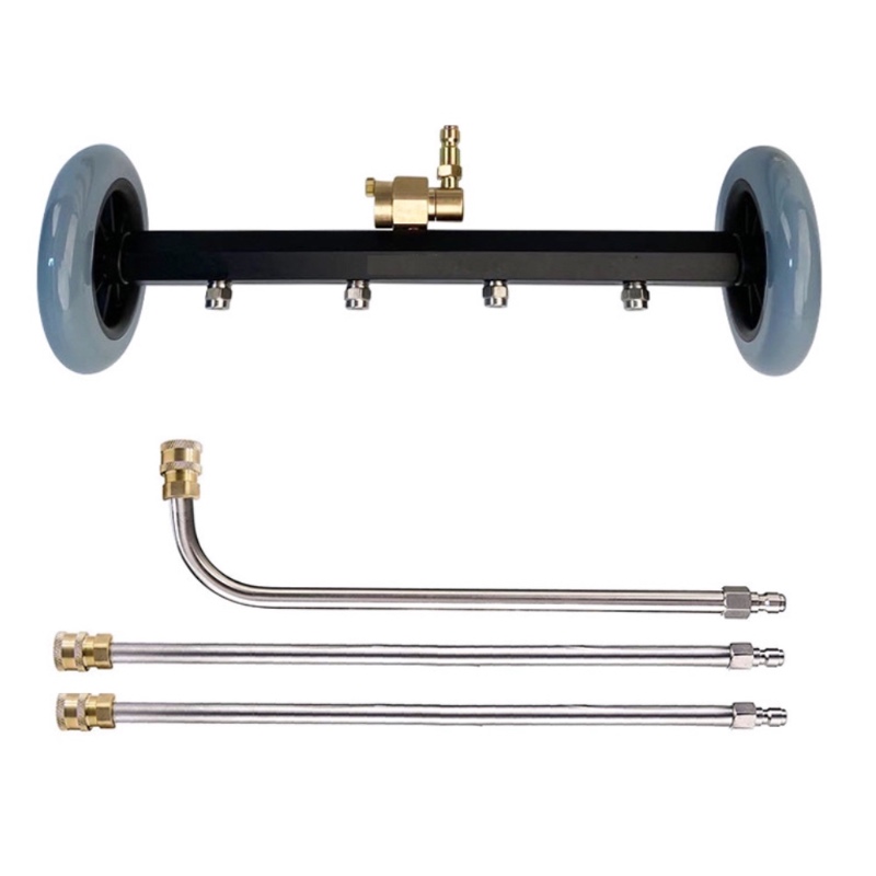 Lavadora a presión 2 en 1 Limpiador de tren de rodaje Lavadora a presión Escoba de agua