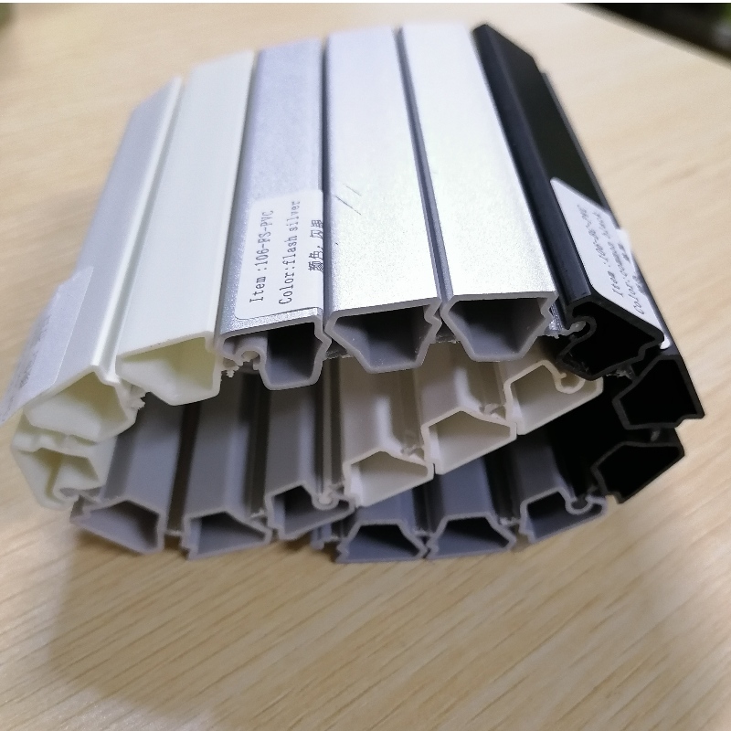Persianas enrollables de PVC resistentes al fuego listón de persianas de pvc perfil perfil de pvc coextruido listón para puerta de armario