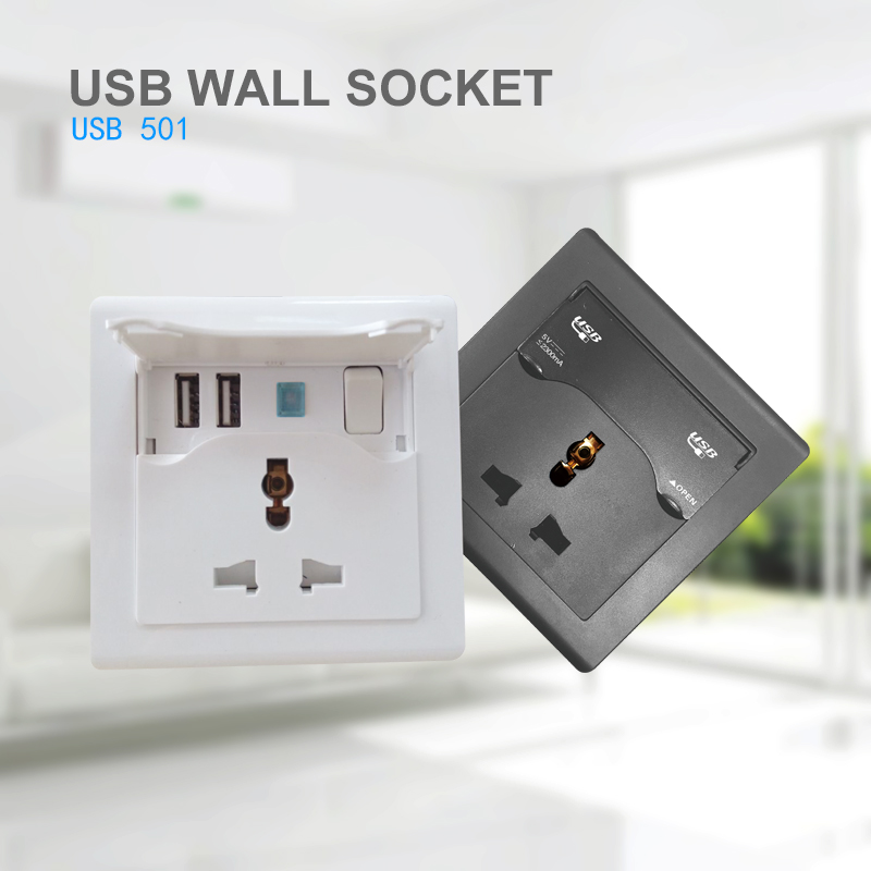 TOMA DE PARED USB USB501