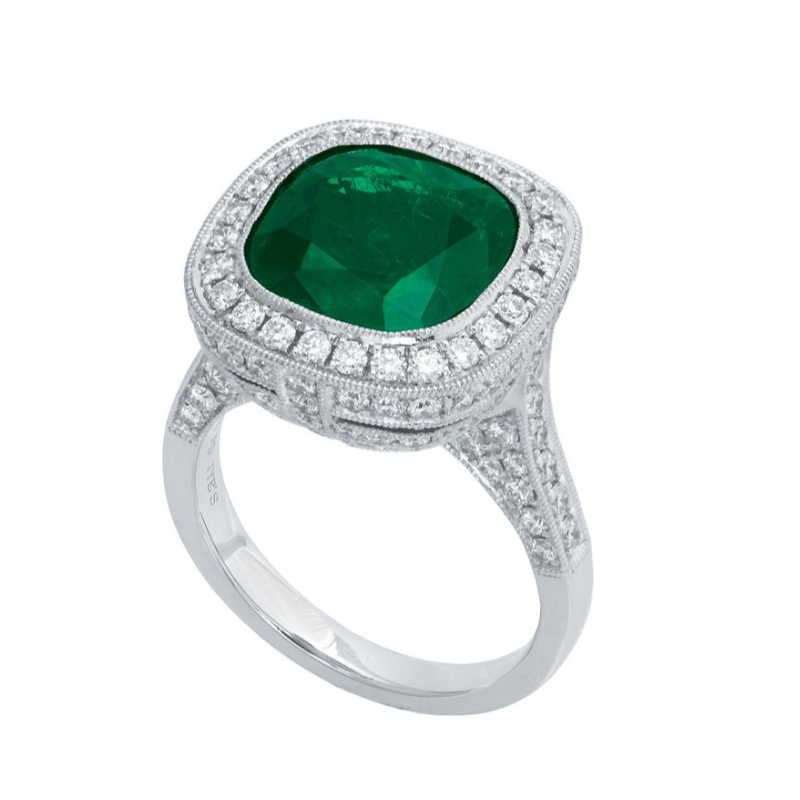 Estilo europeo y americano para mujer, atmósfera simple, nido, garra, circonita, anillo de plata 925, fábrica de procesamiento de joyas de China Ruifanbao